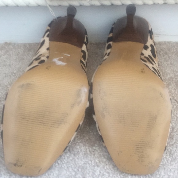 Bcbg leopard open toe pumps 3inch heel - Picture 4 of 5